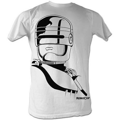 RoboCop Animated Roboface White T-Shirt